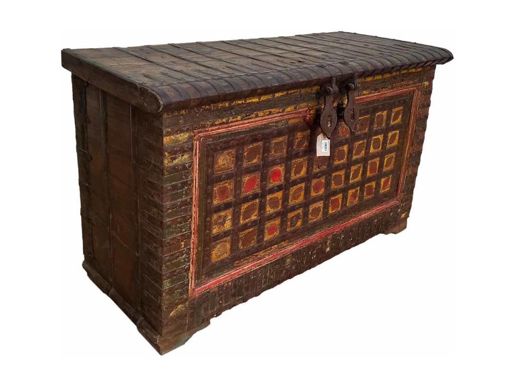Brown metal chest 146x47x96h VKZQ87528