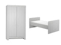 Convertible baby cot and Calmo Grey wardrobe QCUW51958