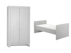 Convertible baby cot and Calmo Grey wardrobe QCUW51958