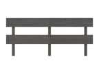 Tête de lit Gris 184x3x81 cm Bois massif de pin RRXD47109
