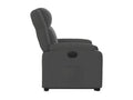 Dark grey fabric electric recliner chair WGHS08953