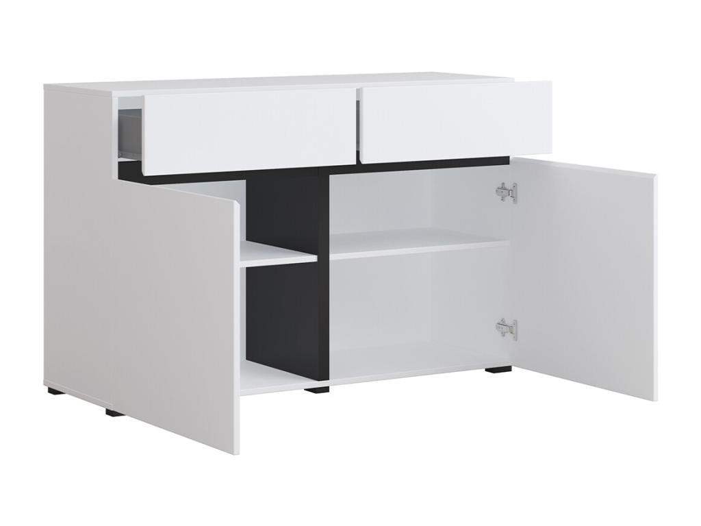 Buffet 2 portes 2 tiroirs Domopure Blanc GUUU44171