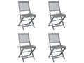 Decohaute 12 BVNZ70212 Outdoor Folding Chairs with Cushions