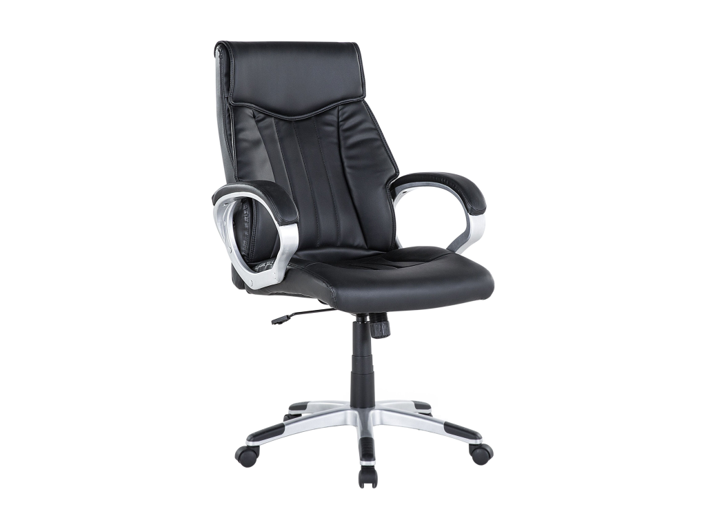 Domopure Office Chair, Black PU Leather TYXS19108