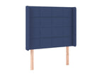 Blue LED Headboard 83x16x118/128 cm Fabric JWQW54684