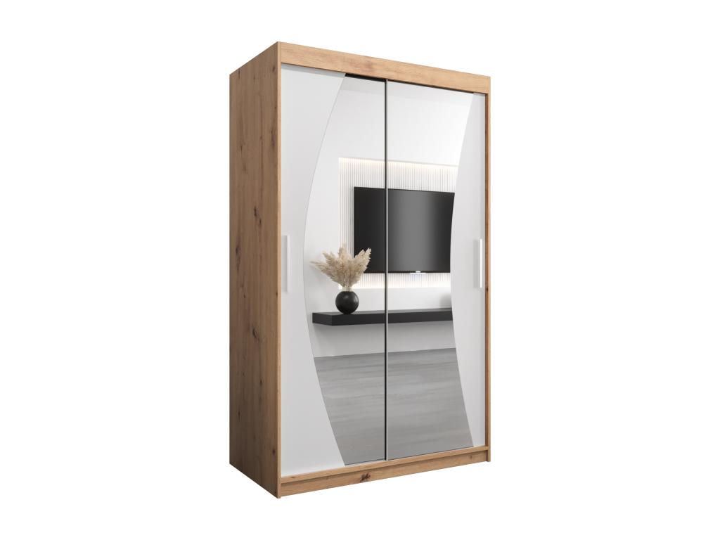 Armoire Decohaute À Portes Coulissantes 200/120/62 2 portes Decohaute/Blanc UFLG15230