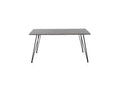 Dining Table Black/Light Concrete - Domopure JFMO20531