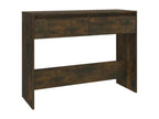 Smoked Oak Console Table 100x35x76.5 cm Chipboard OJQI53992