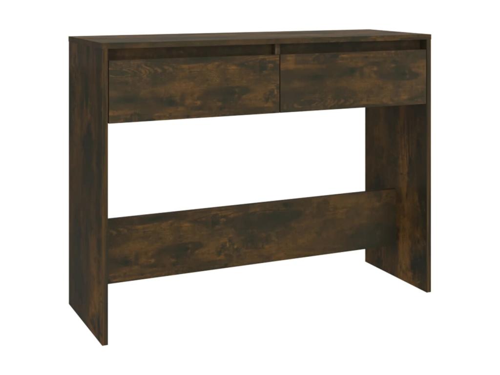 Table console Chêne fumé 100x35x76.5 cm Aggloméré OJQI53992