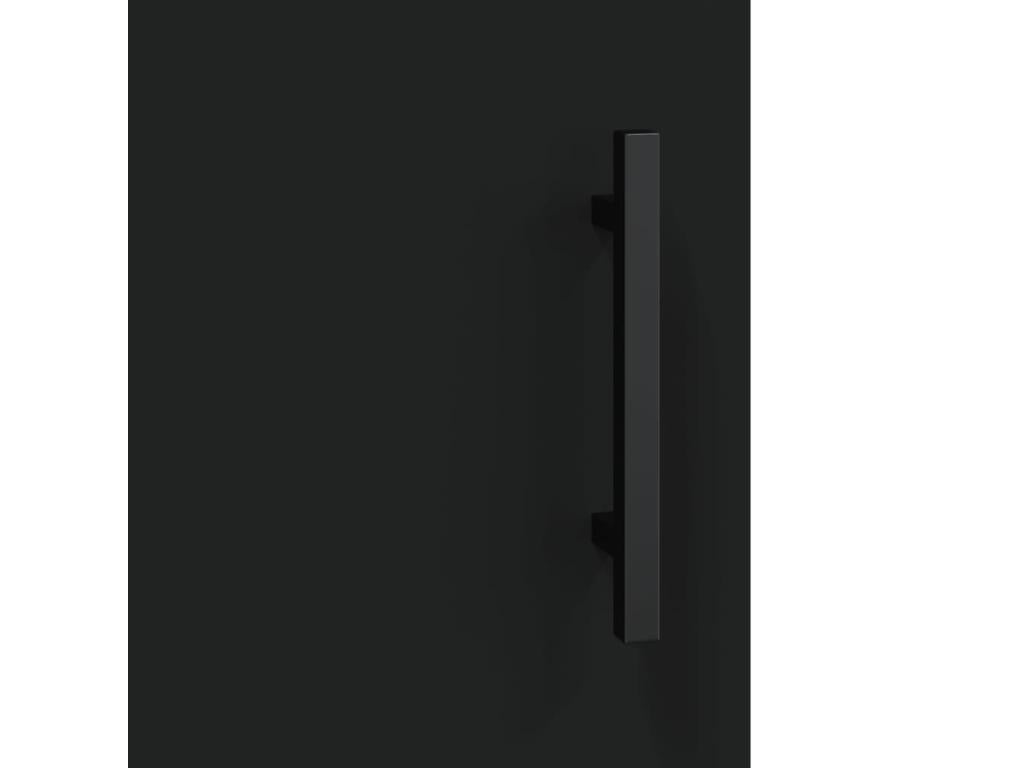 Buffet haut Noir 69.5x34x180 cm Bois d'ingénierie EAHH27210