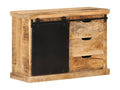 Buffet 80x30x55 cm bois de manguier brut massif UKUE24650