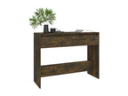 Smoked Oak Console Table 100x35x76.5 cm Chipboard OJQI53992