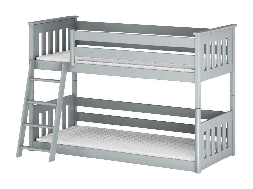 Domopure BB014 Bunk Beds 80x190 cm Grey WQKG75183
