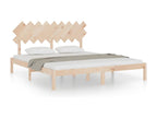 Bed frame without mattress 180x200 cm solid wood APZW00998