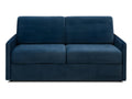 3-seater express convertible sofa in midnight blue velvet - Chicyla bed, 140 cm wide - 18 cm Chicyla mattress GKMN33969