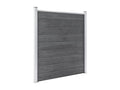 Domopure 2 Square 1 Sloped Fence Set 446x186 Grey UXED27188