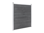 Domopure 2 Square 1 Sloped Fence Set 446x186 Grey UXED27188