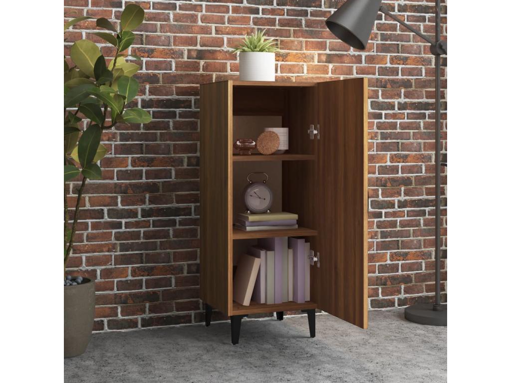 Buffet Chêne marron 34.5x34x90 cm Bois d'ingénierie BHEA49072