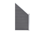 Domopure 2 Square 1 Sloped Fence Set 446x186 Grey UXED27188
