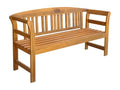 Banc de jardin avec coussin 157 cm Bois d'Decohaute massif NTAO00578