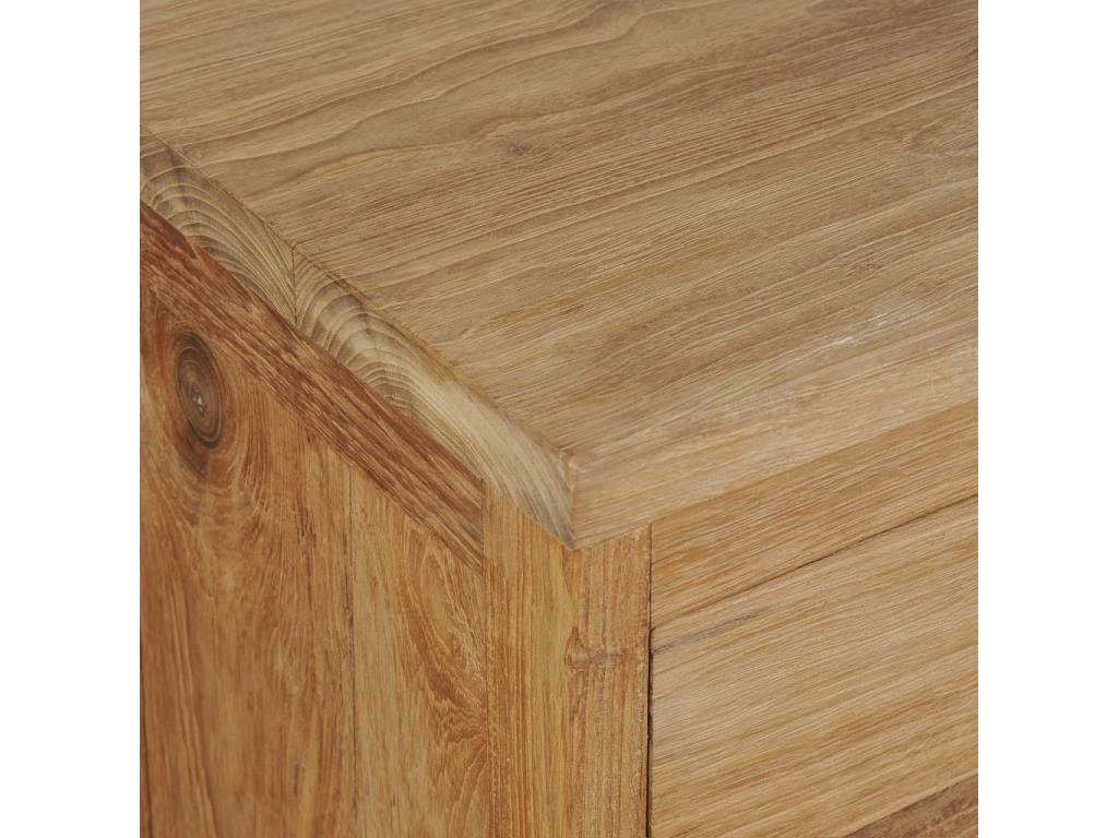 Table de chevet teck massif 40x30x50 cm EBNZ09888