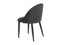 Decohaute comfortable velvet chair with black metal legs – Modern style – Dark Grey color SBWL33909