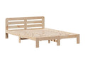 Bed frame without mattress 160x200 cm solid pine wood GBAJ14818