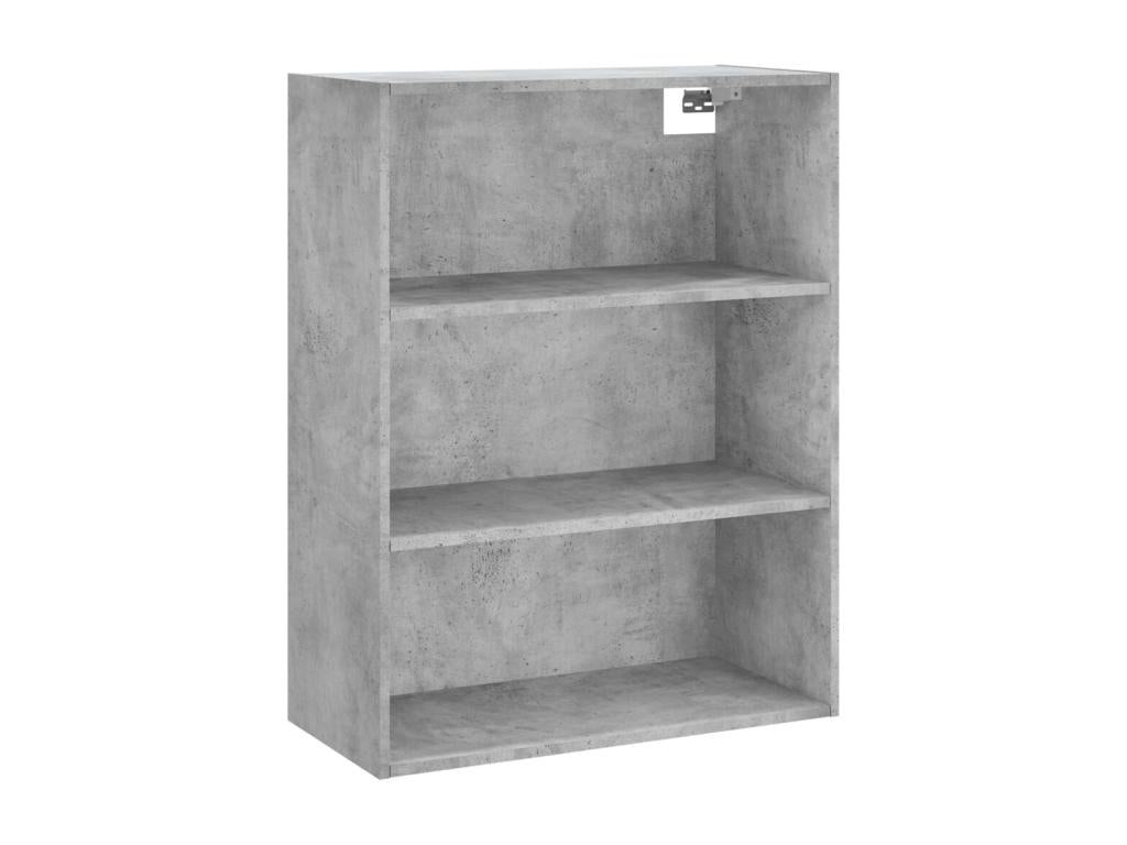 Buffet haut Gris béton 69.5x34x180 cm Bois d'ingénierie AAIX55775