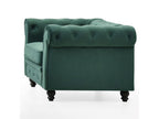Domopure Velvet Designer Armchair 110cm Green OIWH82086